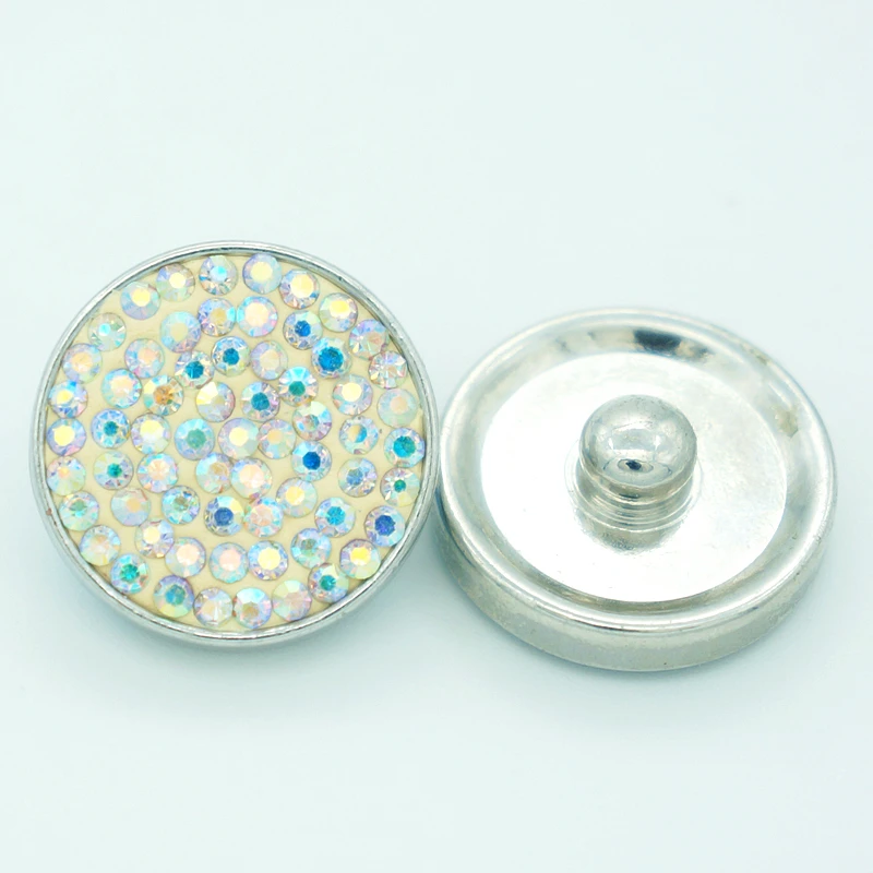 New KS0003 handmade ABcrystal rhinestone snap buttons Stainless 20MM fit bracelets jewelry charm | Украшения и аксессуары