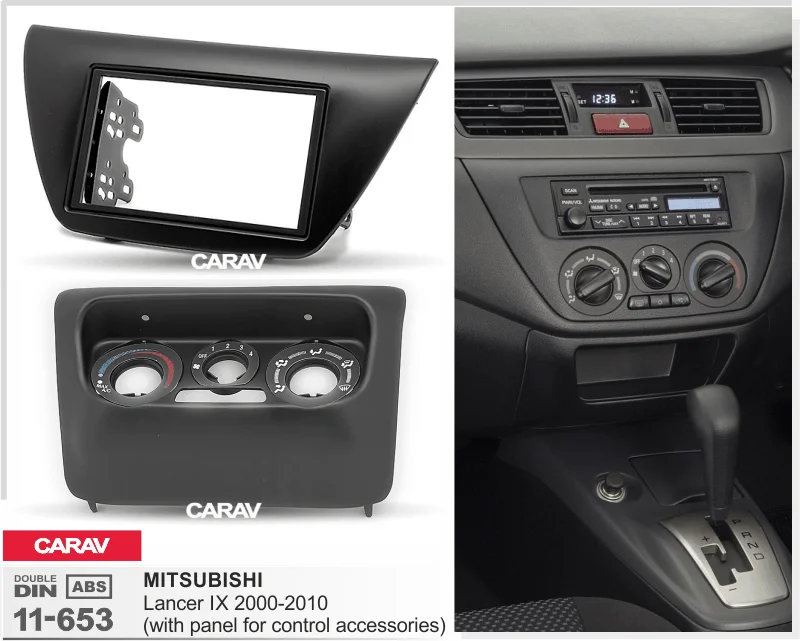 CARAV 11-653 Автомобильная Радио панель для MITSUBISHI Lancer IX 2000-2010(с панелью foStereo Fascia Dash CD Trim установочный комплект