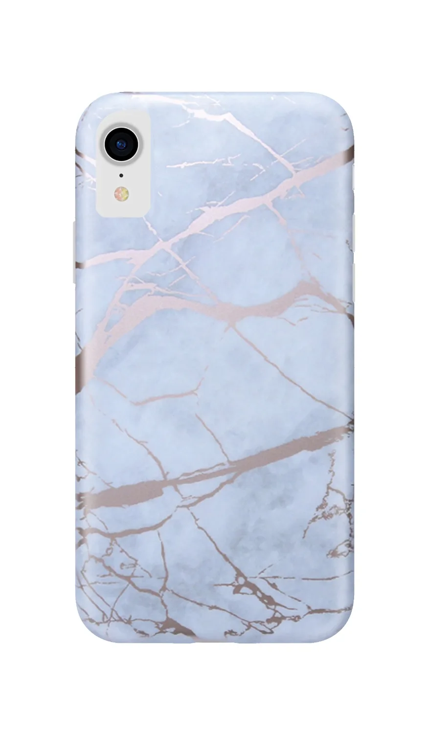 Полная защита Мягкий ТПУ HOLO хром мраморный чехол для iPhone XS XR Max задняя крышка |