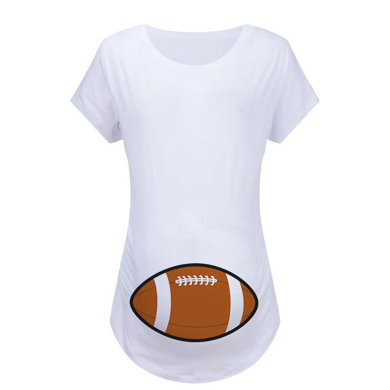Brand New Rugby print Maternity T-shirts for Pregnant Women Slim Top Pregnancy T Shirts Gravidez Ropa Premama Embarazadas Hot | Мать и