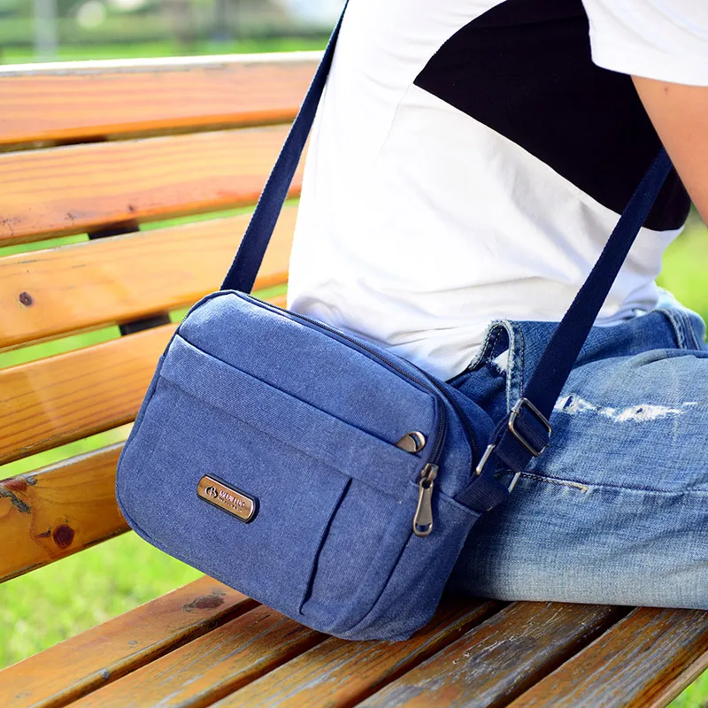 Высокое качество Повседневное Для мужчин большой Ёмкость Crossbody сумки для