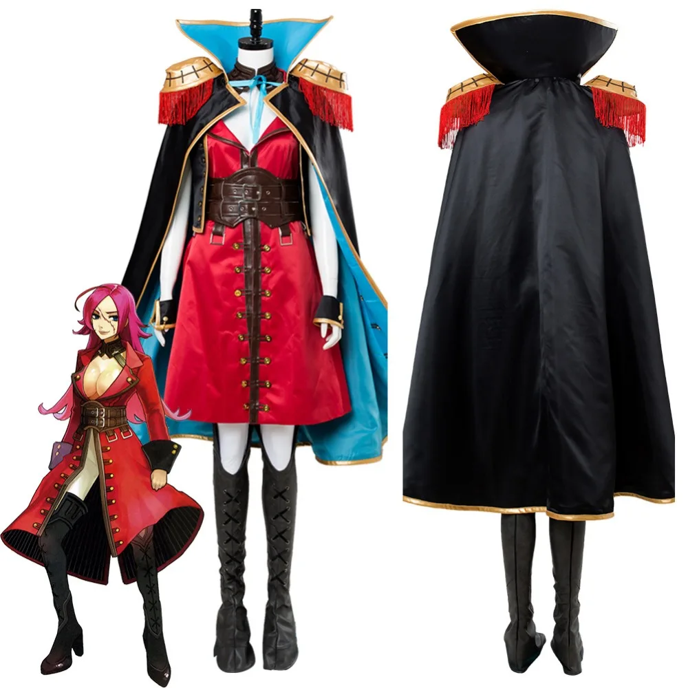 

Anime Fate EXTRA Last Encore Francis Drake Cosplay Costume Deluxe Version Women Girl Costume Uniform Halloween Party Costumes
