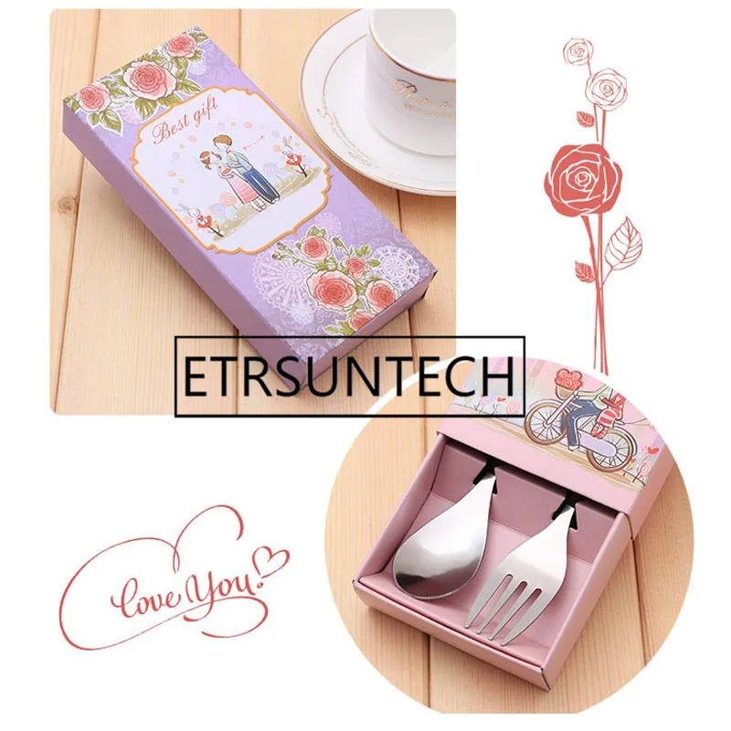 Günstig 200 Sets Hochzeit Gunsten Kreative Geschenke Geschirr Liebe Herz Kaffee Löffel Und Gabel Set Weihnachten Geschenke Für Gäste