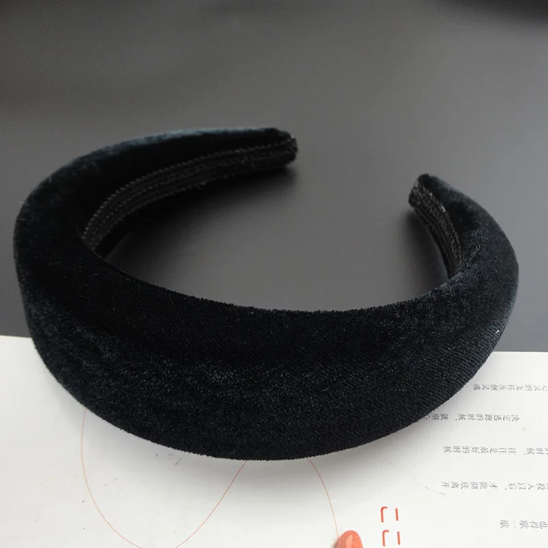 Женские бархатные обручи с густым наполнителем модные высоким ворсом