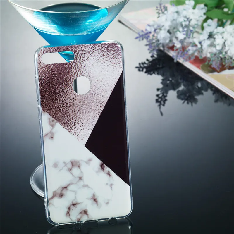 Y9 2018 Мрамор камень Case для Fundas huawei чехол Coque наслаждаться 8 плюс мягкая TPU телефона