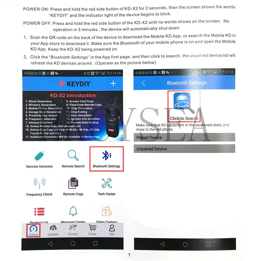 KEYDIY KD-X2 пульт дистанционного управления Генератор разблокировки-устройство клонирования чипа транспондера с 96 бит 48 функция No Stoken английская версия