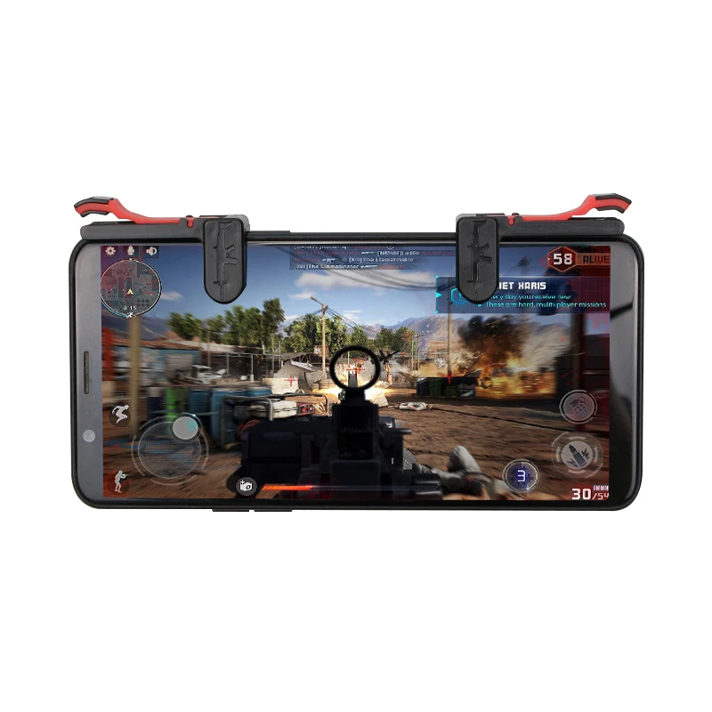PUBG мобильный игровой контроллер триггер для IPhone Android IOS геймпад Aim Кнопка L1R1