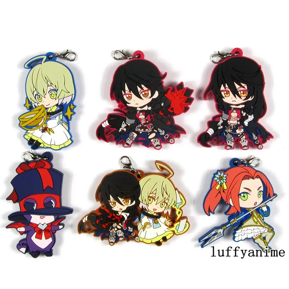 Tales of Berseria талисман резиновая подвеска бархат Кроу Эдна Erenoa Hyumu Bienfu аксессуары