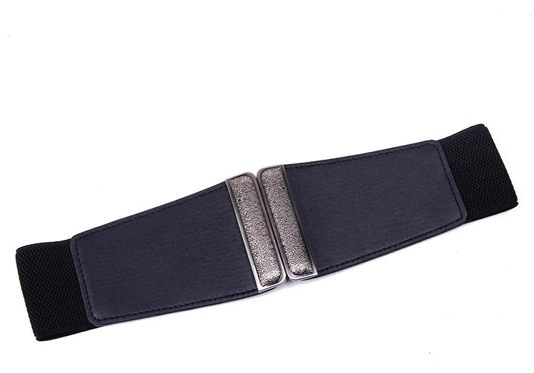 black color Женские широкие пояса, эластичный пояс,, элегантный винтажный пояс для женщин, женские широкие ремни для женщин, модные аксессуары - Цвет: black color