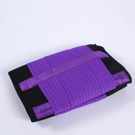 Purple Ultra Sweat талии Поддержка ремень Для женщин для похудения Body Shaper тренера талии корректирующий пояс Управление Колумбии в липучки талии триммер - Цвет: Purple