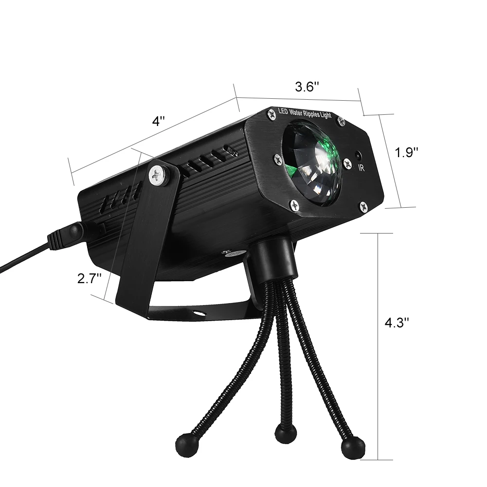 Портативный проектор волновой воды LEDGLE компактный пульсатор с пультом