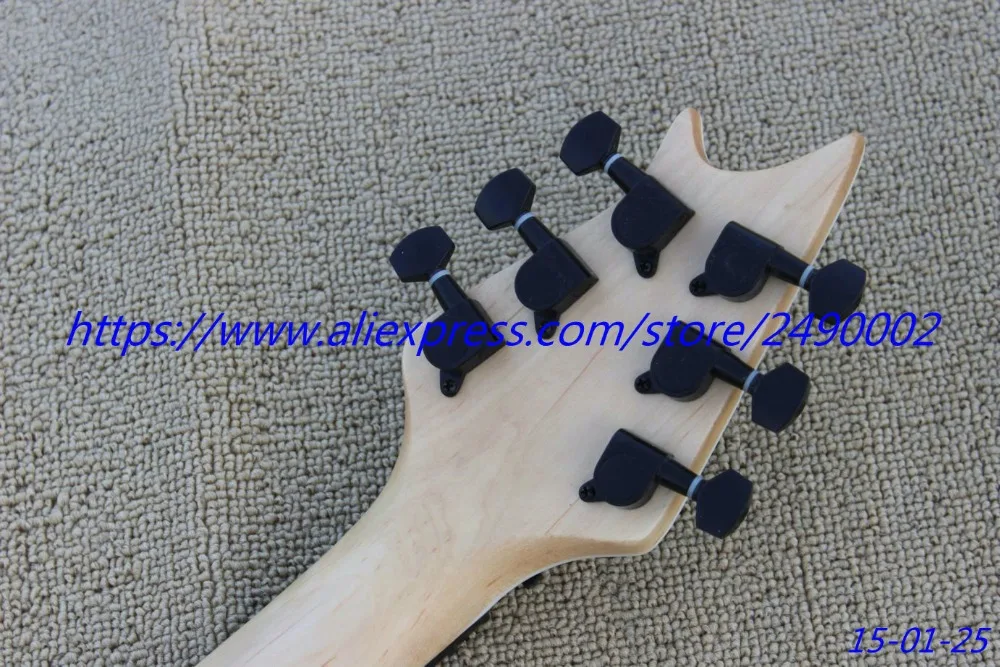 Лучшие буквы электрогитары с инкрустацией из Эбенового дерева матовая черная