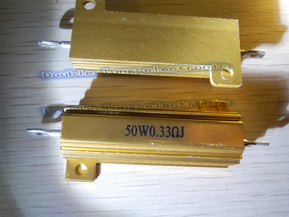 2 шт./лот RX24 50 Вт ватт 0.22R 0.25R 0.33R 0.4R 0.47R 0.5R 0.6R 0.8R Ohm светодиодный нагрузочный резистор