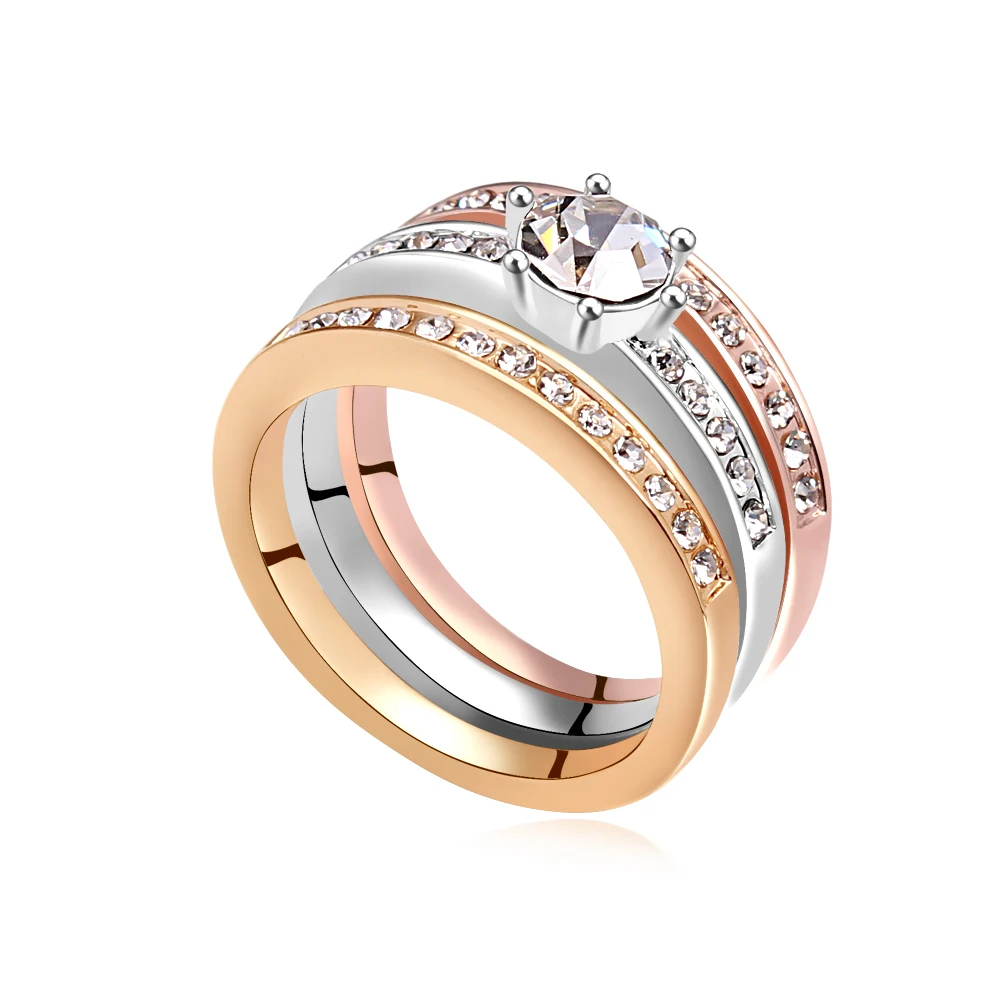 BAFFIN женское кольцо с кристаллами набор вечерние ювелирные изделия золотого и