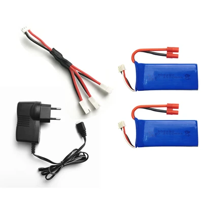 Syma X8C 7,4 v 2500MAH части зарядного устройства батарея Syma X8C X8W X8G X8HC X8HW X8HG RC части зарядного устройства+ 1 до 3 провода+ 3 батареи - Цвет: Белый