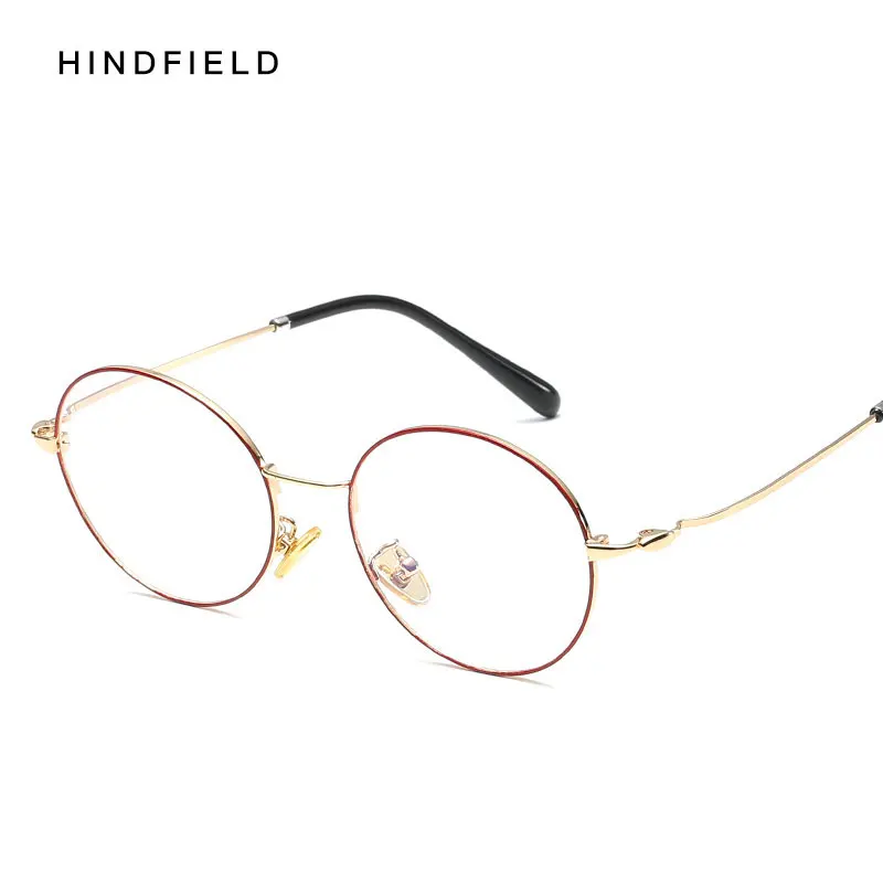 Ретро Круглый глаз Очки Рамки Женщины Мужчины сплава Цвет Лоскутная оптические