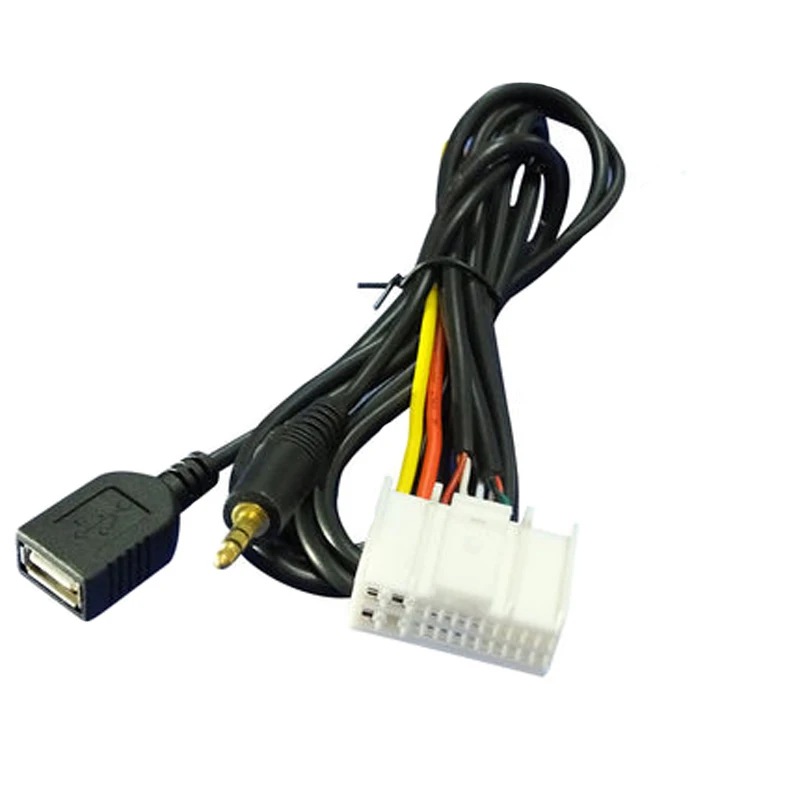 Biurlink 2 стиля USB/AUX USB автомобильное радио жгут USB адаптер для проводки для Kia для hyundai