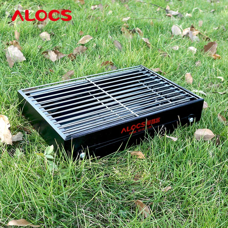 Уличная холоднокатаная плита Alocs печь для горения кемпинга барбекю гриль