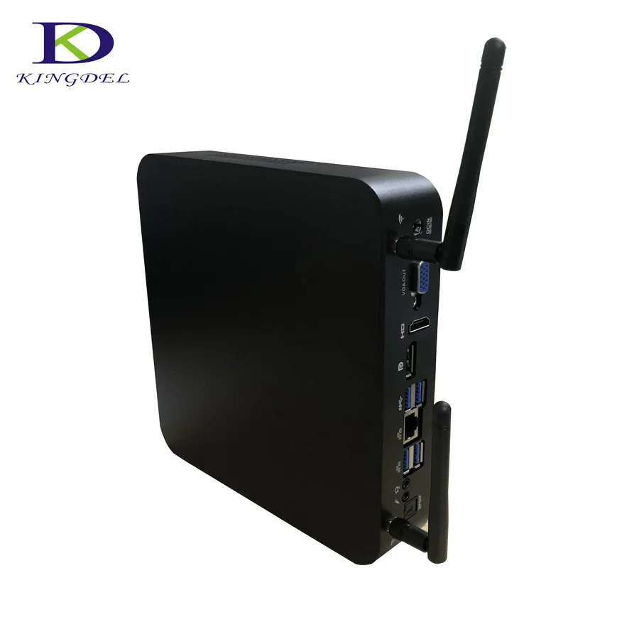Мини компьютер четыре ядра 6 Мб кэш памяти DDR4 Intel Core i7 7 го поколения 7700HQ HDMI DP VGA Nuc HTPC