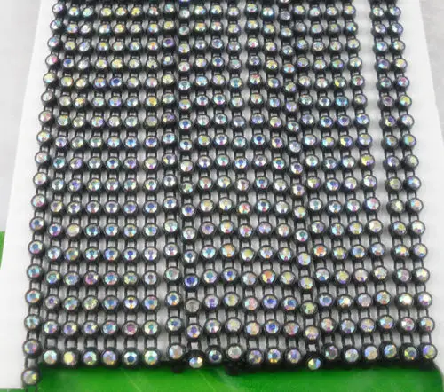 SS16 Класс прозрачное стекло АБ 4 мм стразы черные белые пластиковые украшения