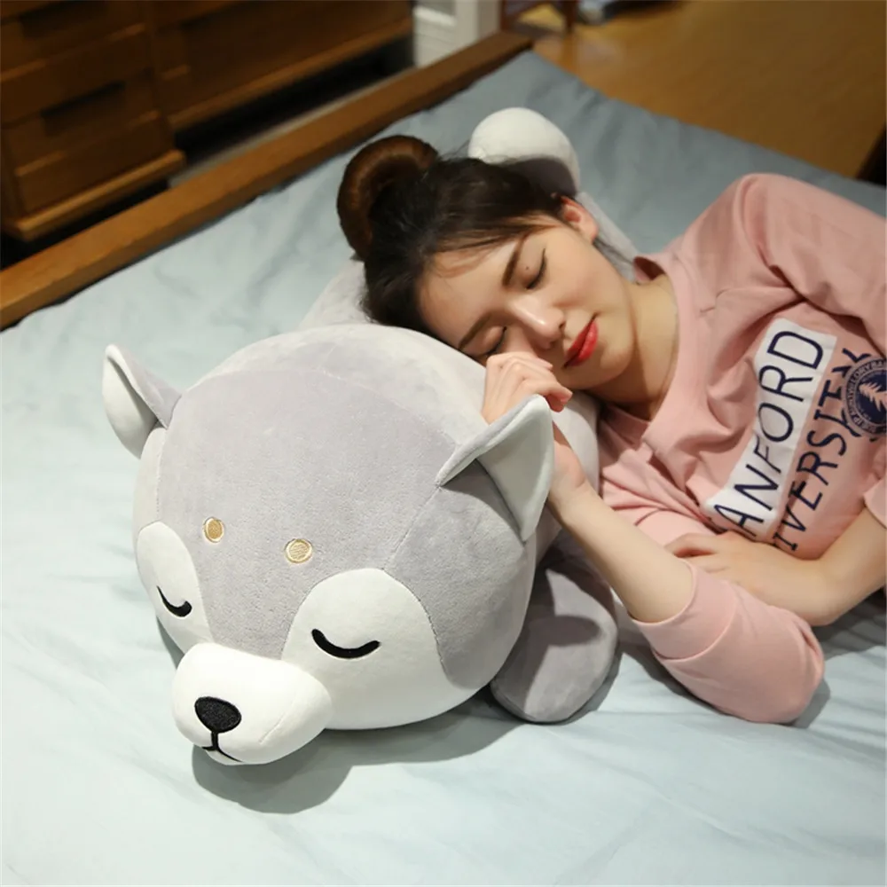 Kawaii Хаски мягкие игрушки 80/100 см Милые Имитация плюшевые куклы Дети Детские