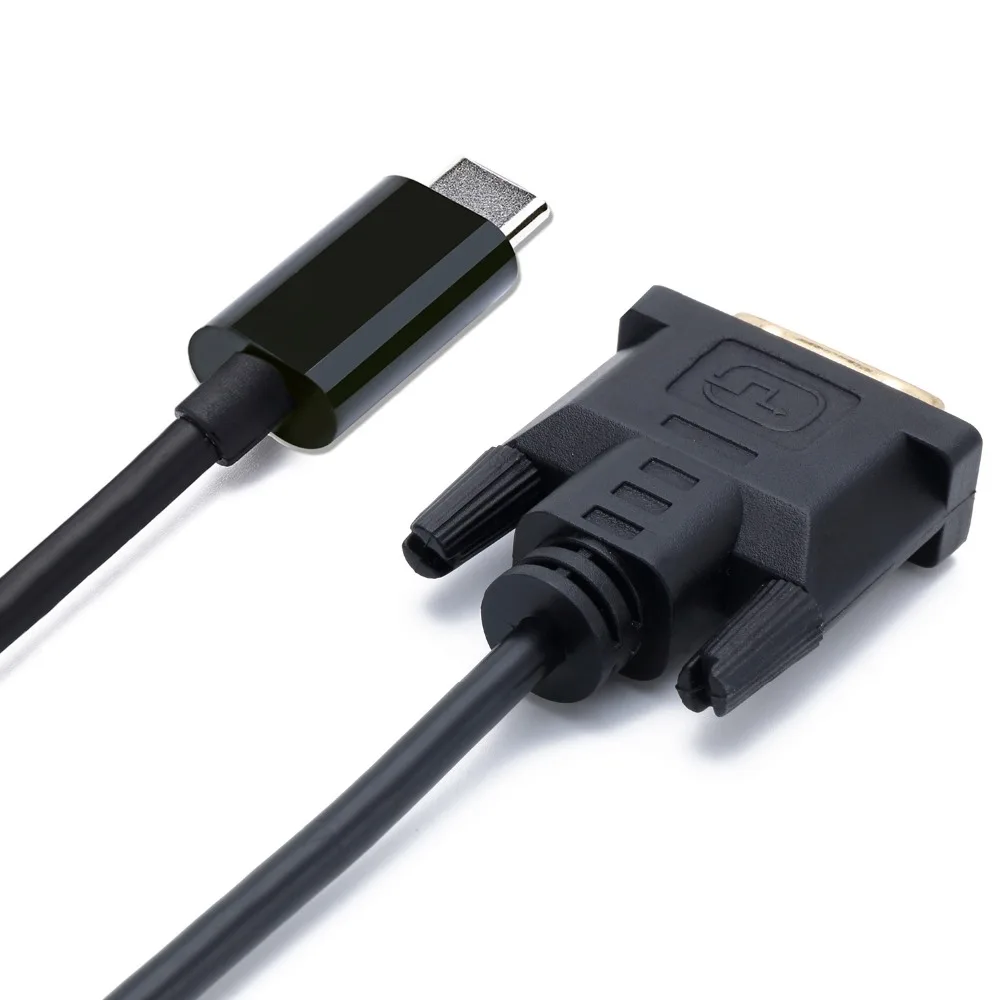 Кабель Thunderbolt 3 dvi usb c USB 1 Type C к адаптер для Macbook pro dell xps|thunderbolt 3|dvi cabledvi adapter |