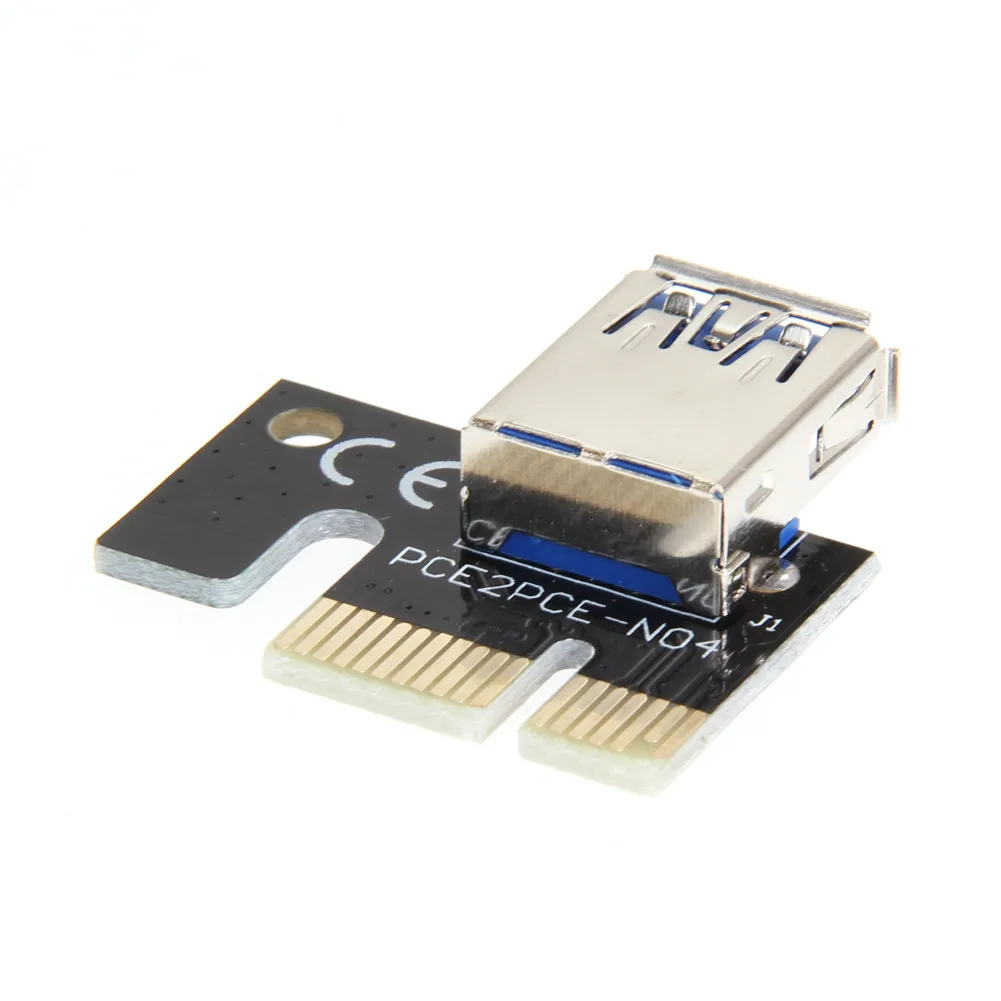 Мини USB 3 0 PCI-E1X PCI-Express X1 Riser Card PC Компьютерные принадлежности конвертер адаптер для