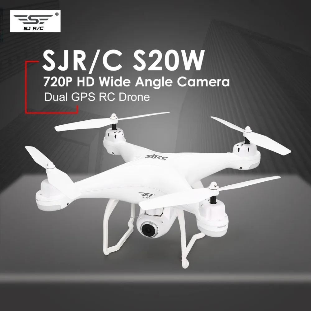 Дрон SJ R/C S20W с камерой FPV 1080 P селфи высота удержания Безголовый режим автоматического возврата Взлет/посадки Hover gps RC Квадрокоптер