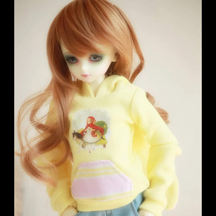 Одежда для кукол Cateleya Bjd желтая плюшевая верхняя одежда с кроличьими