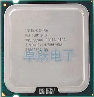 Бесплатная доставка оригинальный десктопный Процессор PD 945 для Intel Pentium D 4 Мб