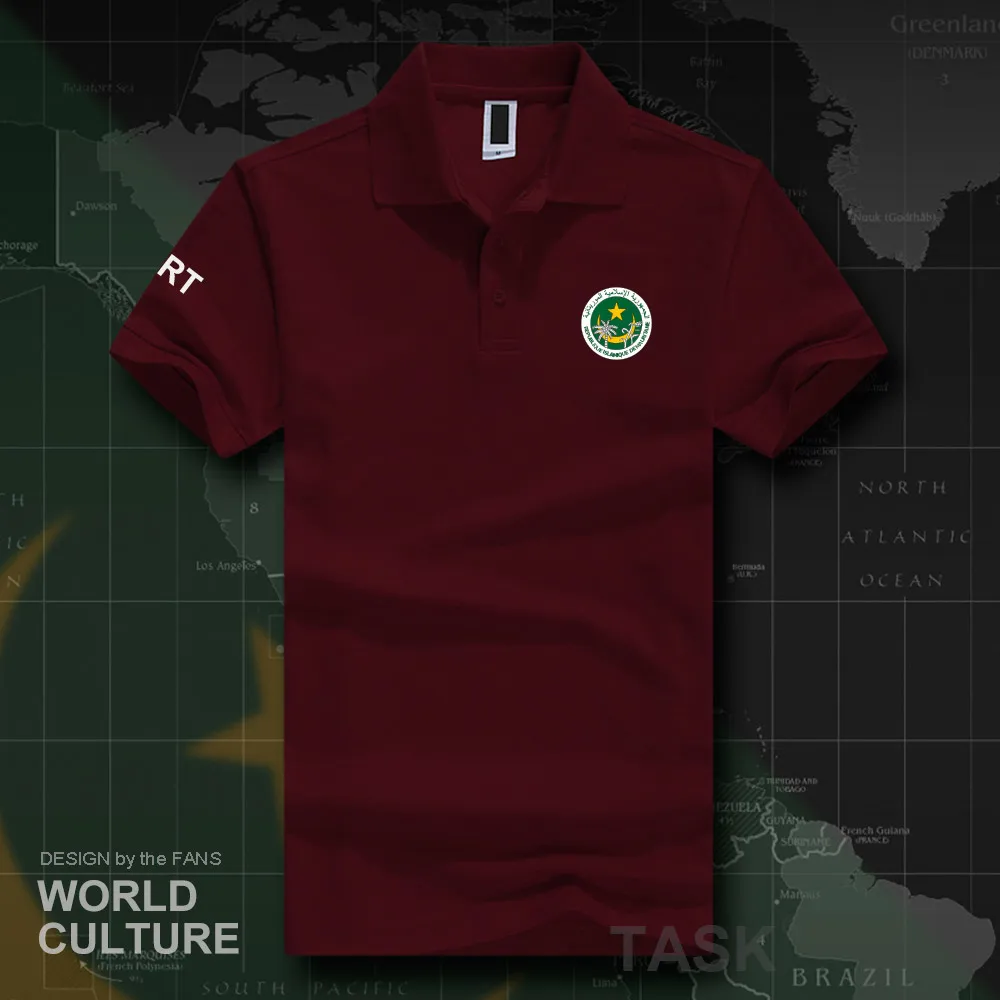 Mauritania Mauritanian MR MRT polo shirts men short sleeve white brands printed for country 2018 cotton nation team flag new 20 | Мужская