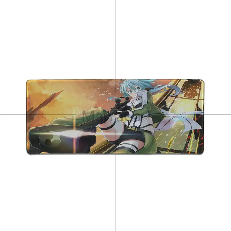 Lock Edge 30X70cm Maiyaca Sword Art онлайн Асада Сино коврик для мыши геймерская игра коврики большой шкафчик alfombrilla игровой коврик для мыши геймер ПК компьютерный коврик - Цвет: Lock Edge 30X70cm