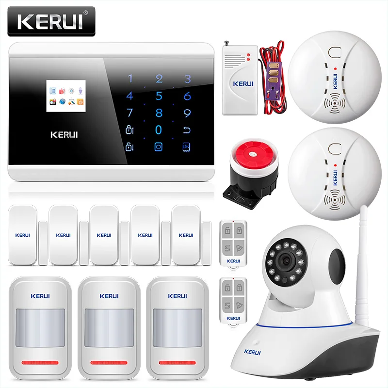 KERUI 433 МГц беспроводной GSM сигнализация системы 850/900/1800/1900 домашняя охранная