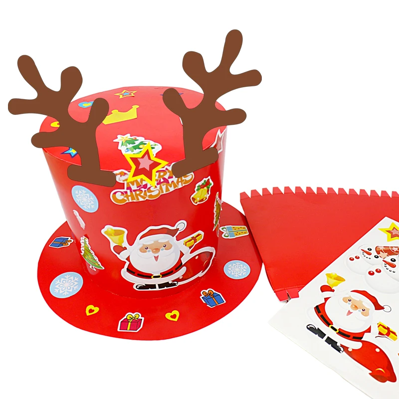 2 шт./лот DIY шапки Санта-Клауса снеговика Игрушки для раннего развития Детские