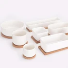 Суккуленты, микро-садовые свадебные мини-цветочные горшки, квадратные сочные растения, ваза, деревянный цветок, семейный контейнер, маленький горшок бонсай