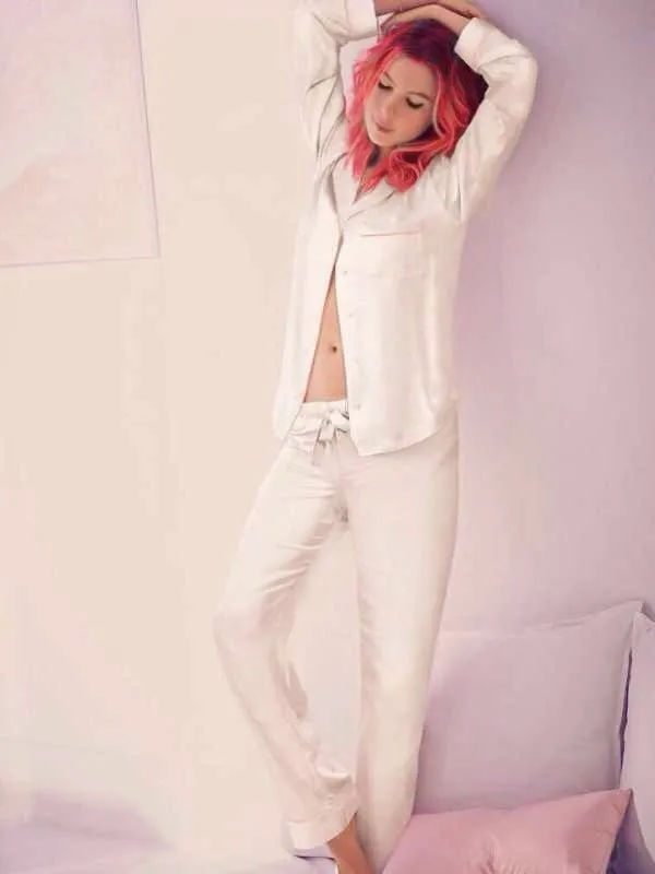 Женщины хорошо знаю бренд afterhours атласные пижамы шелковистой мягкой