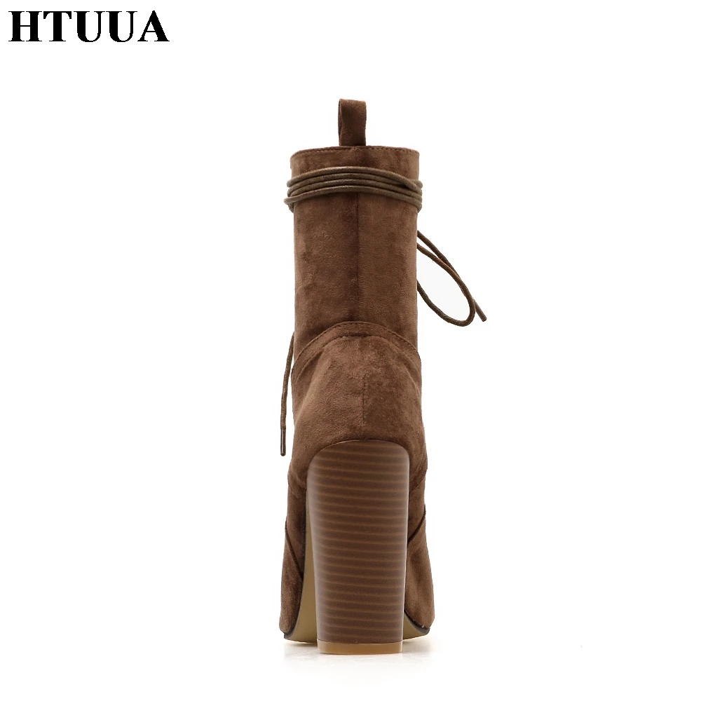 HTUUA/пикантные Босоножки с открытым носком на завязках красивые женские