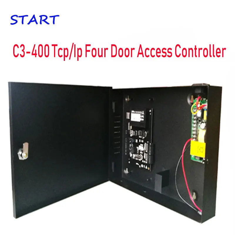 ZK C3-400 Tcp/Ip четырехдверная Rfid система контроля доступа на базе IP четырехдверный