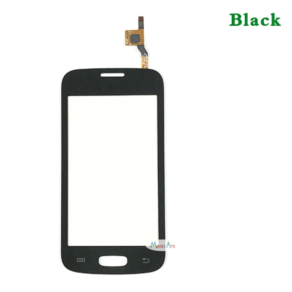 4," для samsung Galaxy Star Pro S7262 GT-S7262 S7260 GT-S7260 сенсорный экран дигитайзер сенсор внешняя стеклянная панель объектива - Цвет: Черный