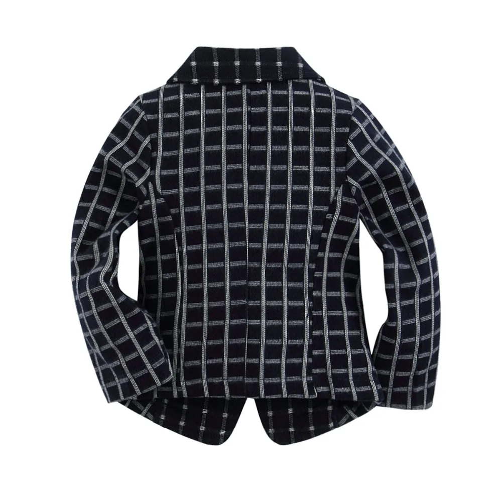 new arrival knitted cotton 100% plaid blazer for toddler girl BG151201E | Детская одежда и обувь
