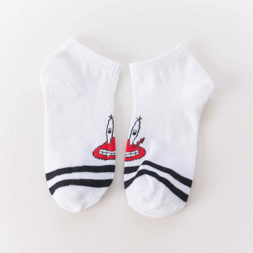 Модные женские носки с героями мультфильмов милые короткие chaussette femme по