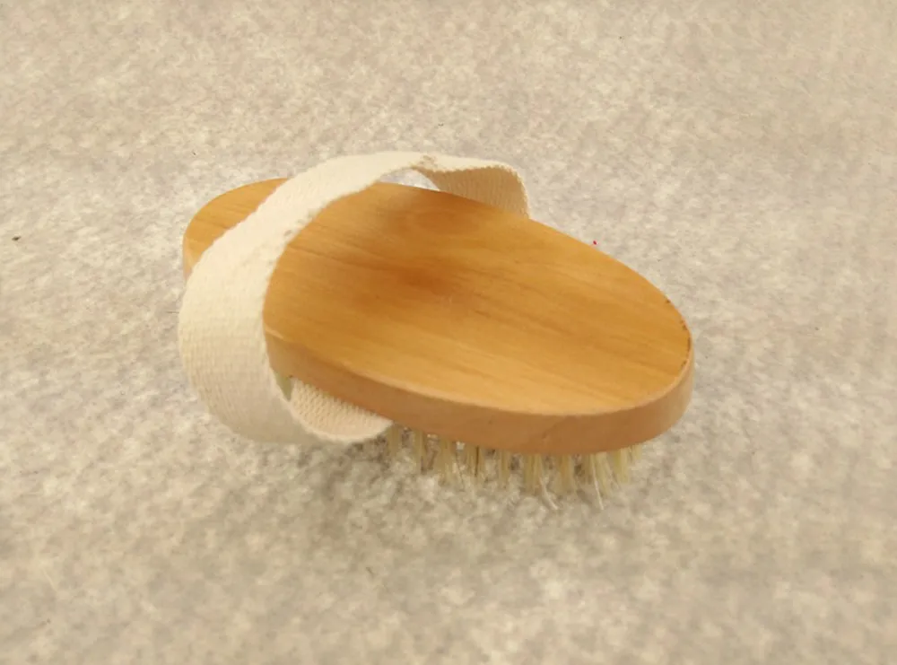 

Hot Dry Skin Body Soft natural bristle the SPA the Brush Wooden Bath Shower Bristle Brush SPA Body Brush without Handle