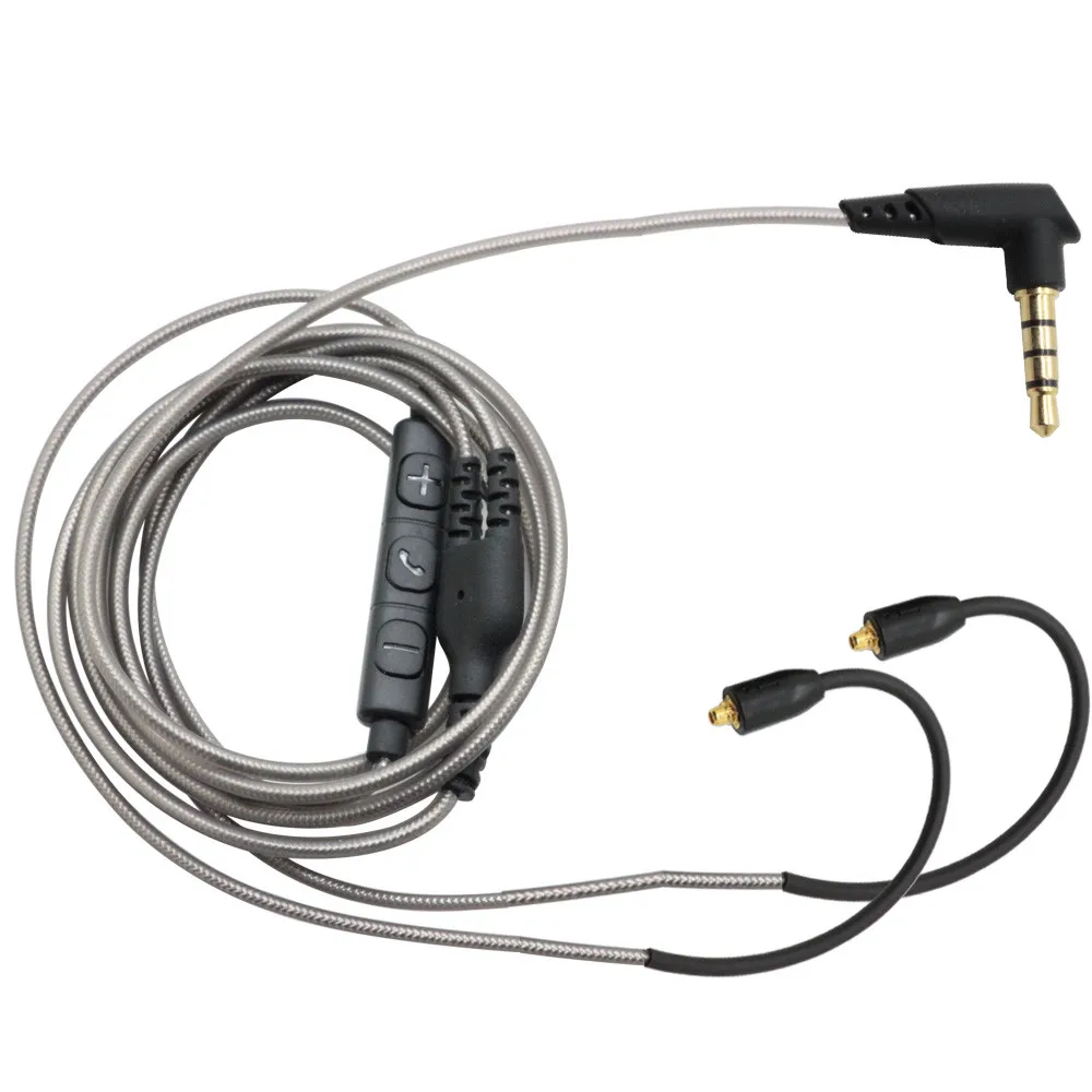 Кабель для наушников Shure SE215 SE315 SE425 SE535 SE846 кабель шнур с пультом управления