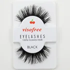 Накладные ресницы Visofree, черные, объемные, человеческие волосы, густые ресницы ручной работы  29