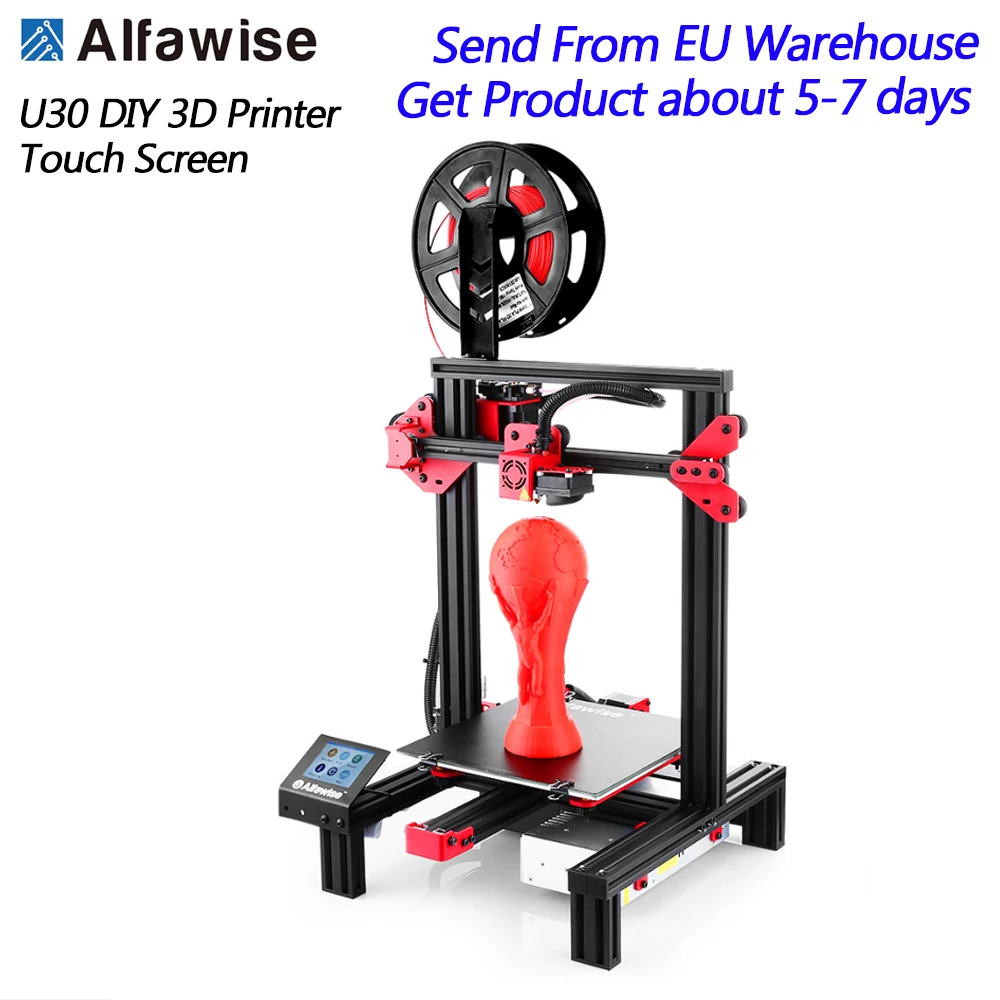 Alfawise U30 DIY 3D принтеры Сенсорный экран настольным принтером Imprimante - Цена: 16 005,46 руб.