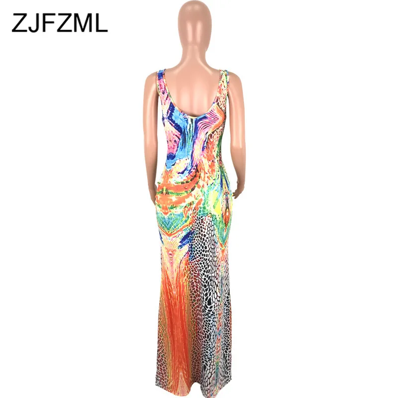 Женское леопардовое платье с V образным вырезом без рукавов|Женские платья| |