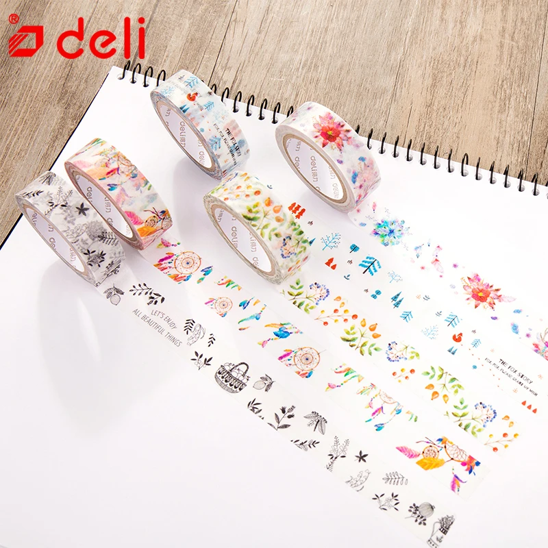Deli васи лента Единорог еда милый стиль цветы растения олень КИТ Скрапбукинг