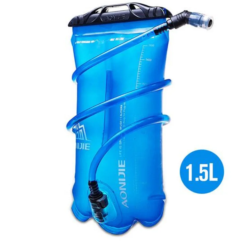 1.5L Water Bag 2 AONIJIE спортивные 5 lrunning сумка рюкзак гидратационным пакетом Жилет Жгут гидратационная емкость для Пеший Туризм Кемпинг бег марафона - Цвет: 1.5L Water Bag 2