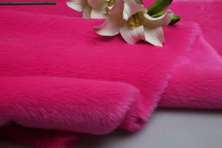 180x50cm1pc хороший теплый кролик ткань искусственный мех мягкая плюшевая ткань искусственный мех Швейные материалы для ручной работы Hometextile Воротник Одежда 20 CoL - Цвет: rose