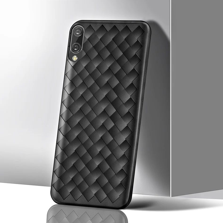 Чехол для Huawei y7 2019 чехол Y7 силиконовый роскошный сетчатый мягкий телефона Prime Y 7 pro
